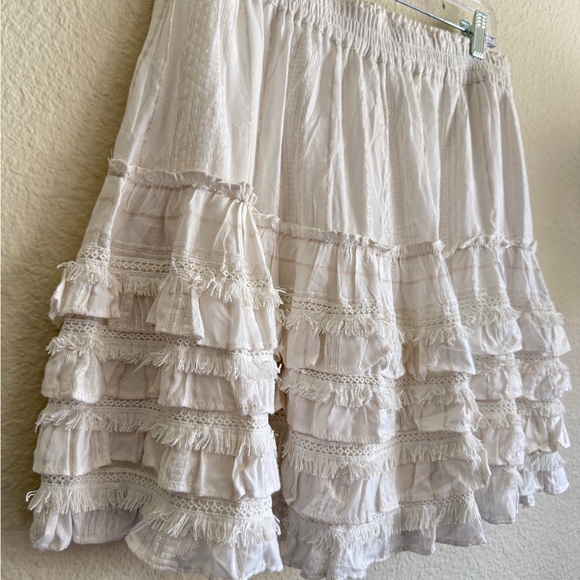 For The Republic Boho Ruffle Mini Skirt – Size L - Picture 2 of 11